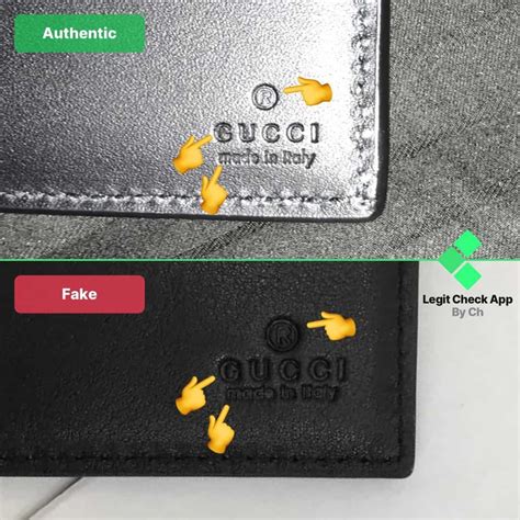 gucci mens wallet real vs fake